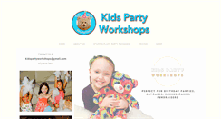 Desktop Screenshot of kidspartyworkshops.com
